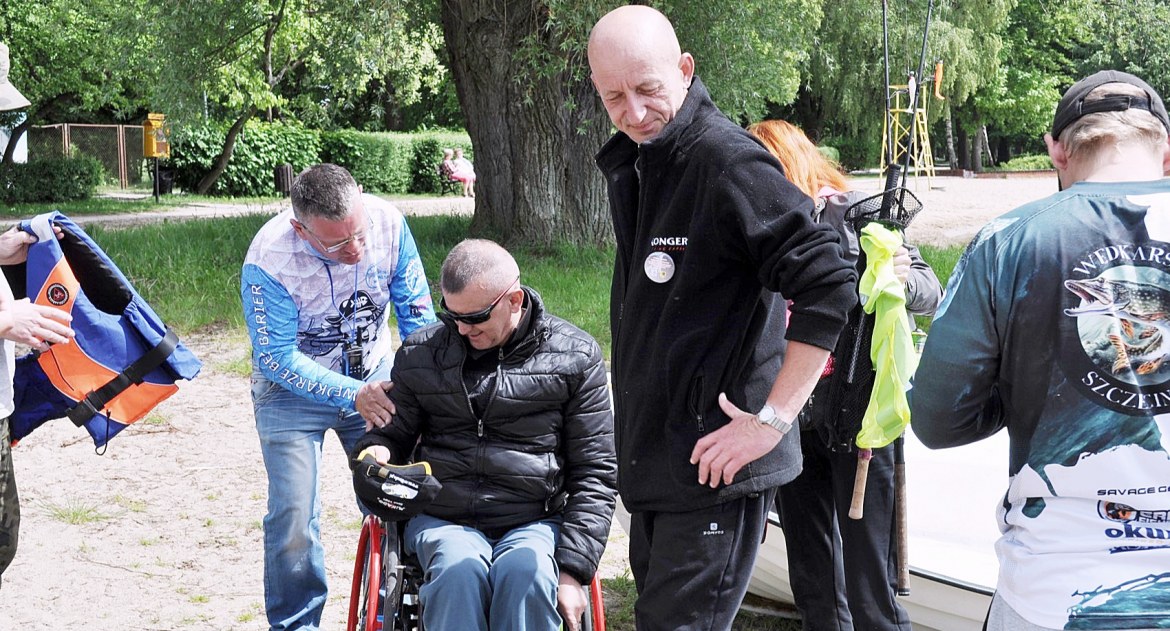 zawody wędkarskie, Zwycięstwo Kibica - zdjęcie, fotografia
